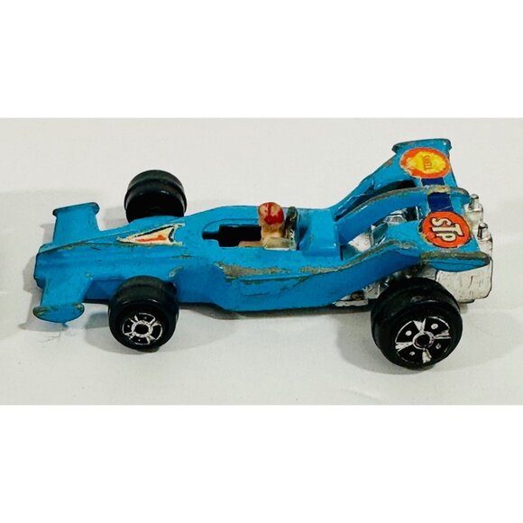 Yatming Green Ferrari Formula Car Exxon No 2 & Yatming Blue Honda No 1301 Shell - Picture 8 of 11